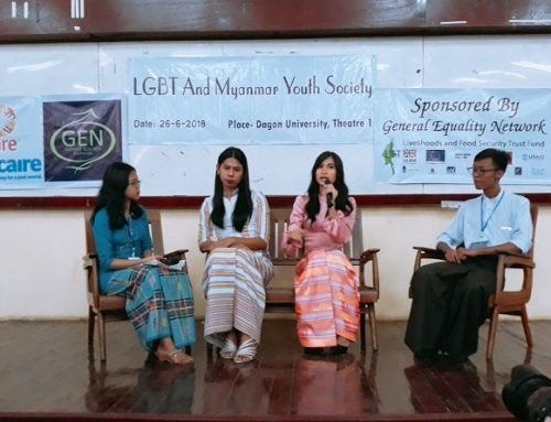 Hundres of students eagerly attended seminar about LGBT held at Dagon University